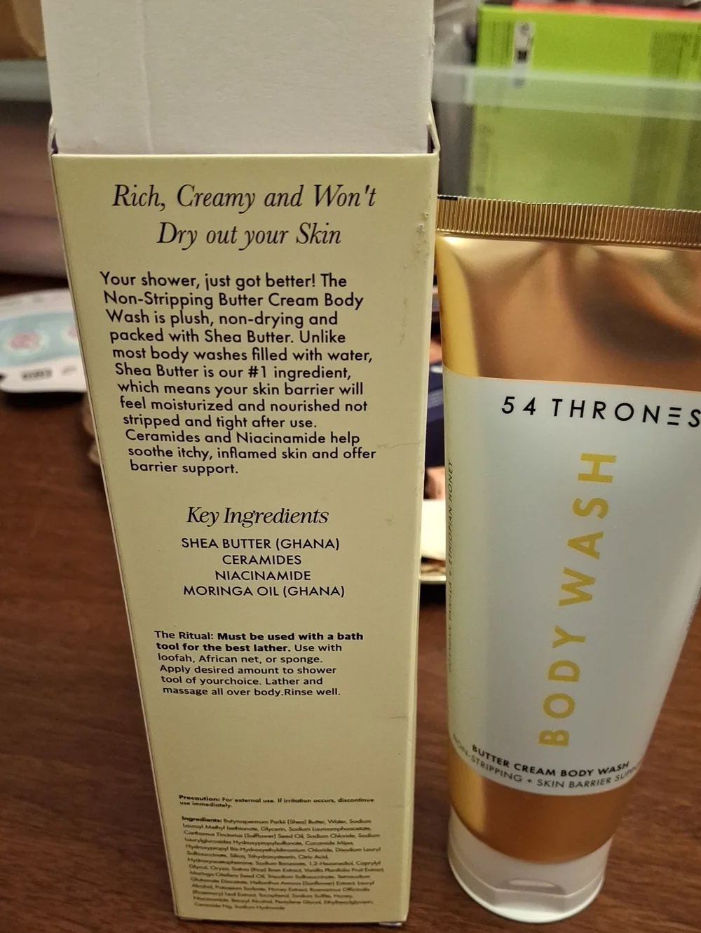 54 Thrones Ugandan Vanilla + Ethiopian Honey Butter Body Wash 250ml Sealed Tube